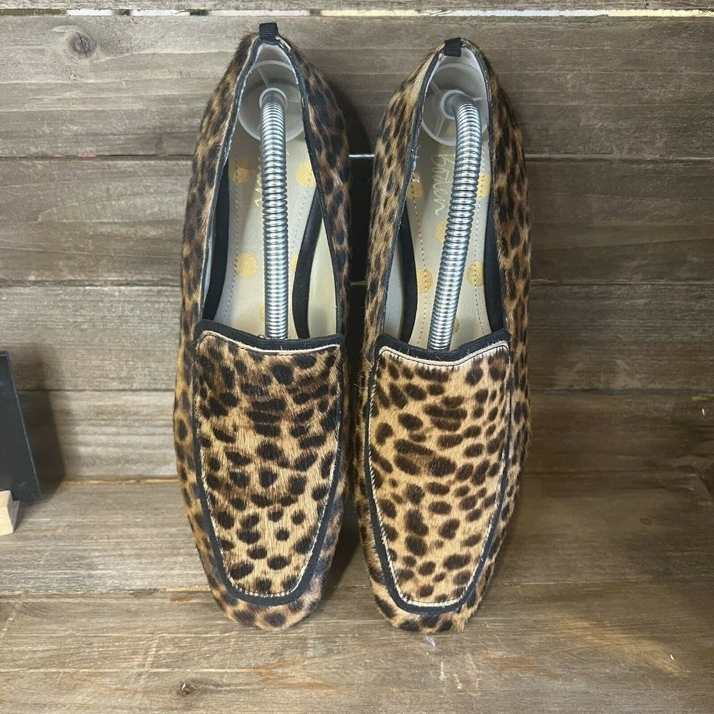 Womens Boden Leopard Print Calf Hair Slip On Loafers Flats Shoes EUR 41 US 9.5 M - Picture 3 of 6